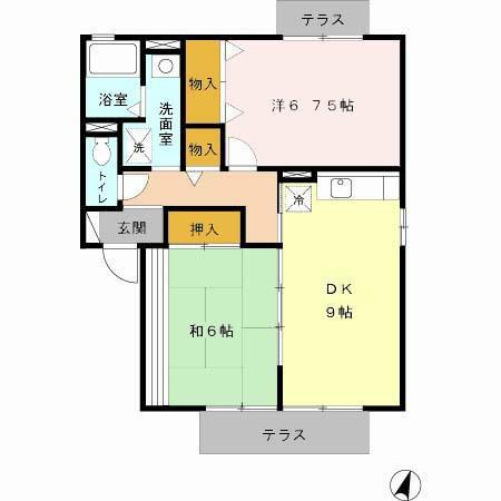 ドミールA 間取り図画像