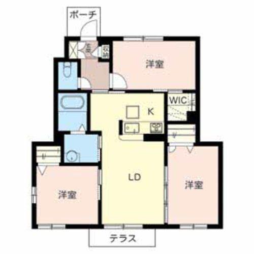 MAST　COURT新野辺　Ｂ 間取り図画像