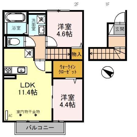 メゾン　ポルテ・ボヌール尾上 間取り図画像