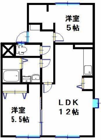 ラメール高砂 間取り図画像