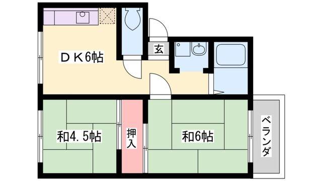 荒木ハイツ 間取り図画像