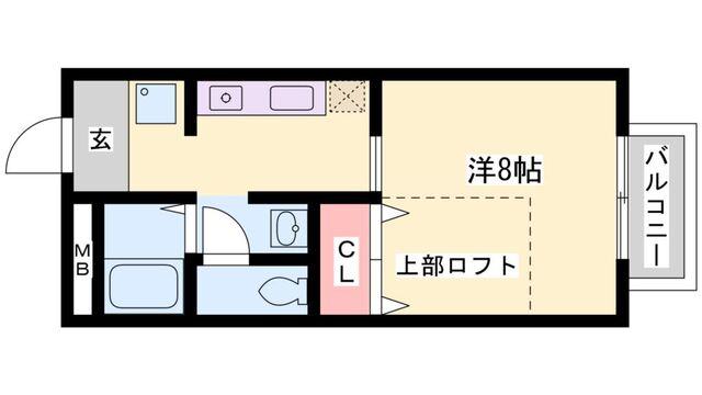 エスポワールコート別府 間取り図画像