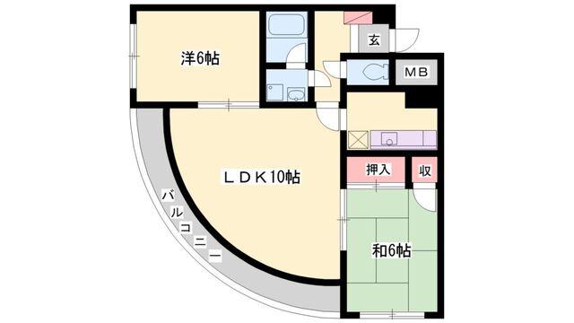 グレンヴュー北野 間取り図画像