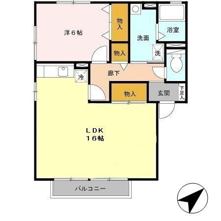 クレールハイム 間取り図画像