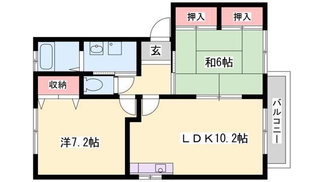 パセオ橋本II番館 間取り図画像