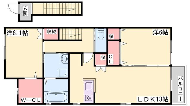 ラヴィータローザ 間取り図画像