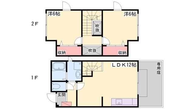 シャルダン 間取り図画像