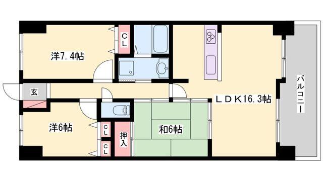 エンブレイス加古川 間取り図画像