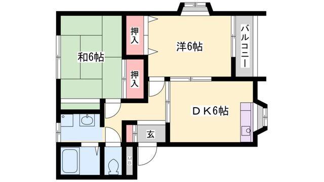 レイクパルII 間取り図画像
