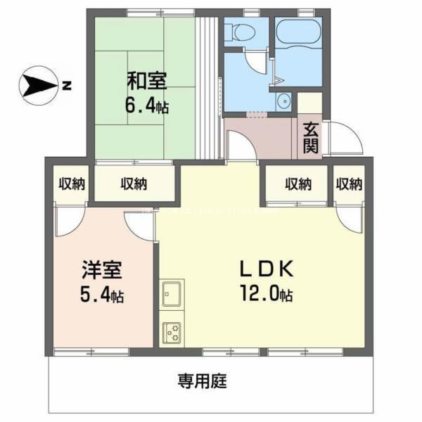 フレグランス粟津A 間取り図画像