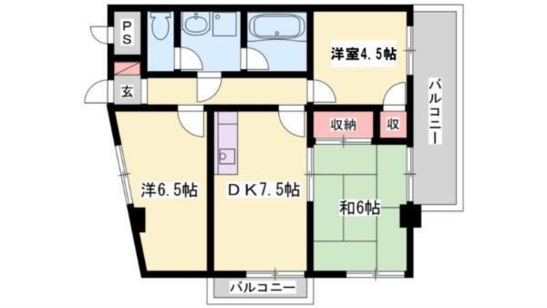 パンドール加古川 間取り図画像