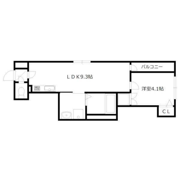 加古川市平岡町新在家アパート 間取り図画像