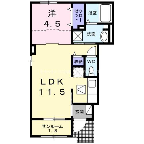 ヴェルナ 間取り図画像