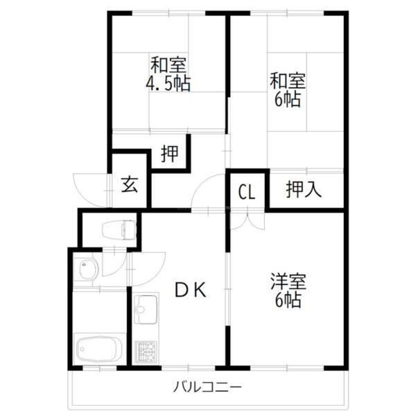 ネオコーポ平松公園前 間取り図画像