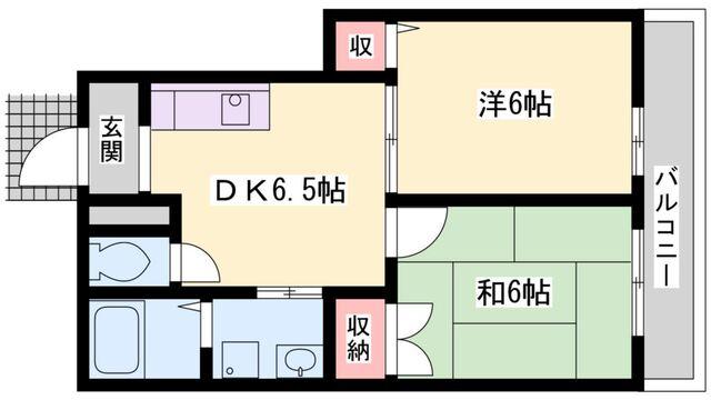 ステーション小西 間取り図画像