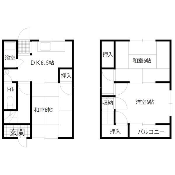 大浜貸家　東 間取り図画像