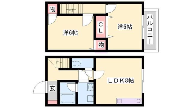 パディントンズハウス（102） 間取り図画像