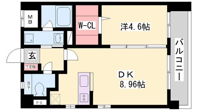 オンブラージュ東加古川 間取り図画像