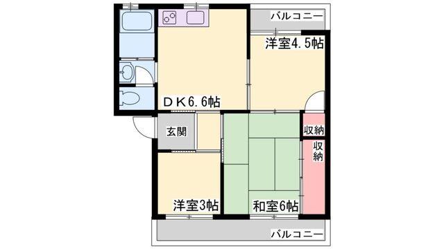 明伸第１ビル（2-25） 間取り図画像