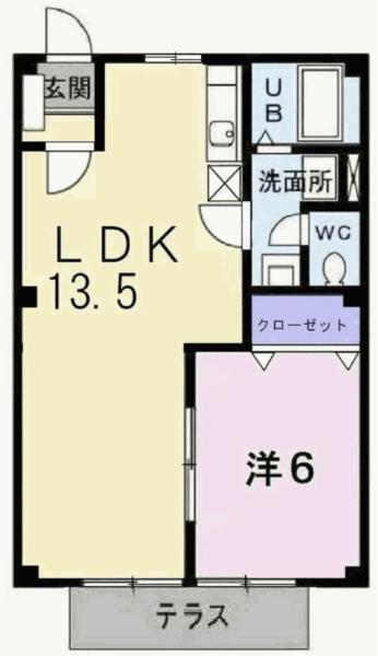 エル・ガーデンＢ 間取り図画像