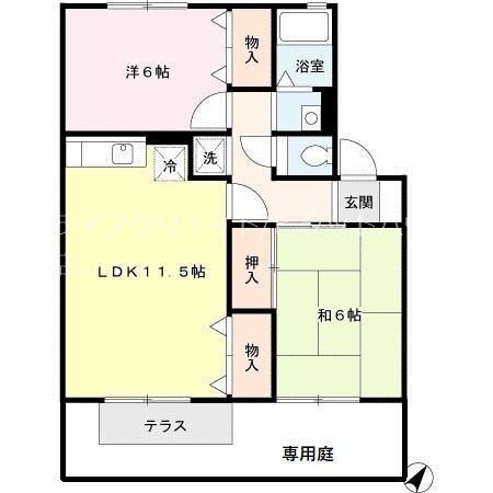 エスポワール2棟 間取り図画像