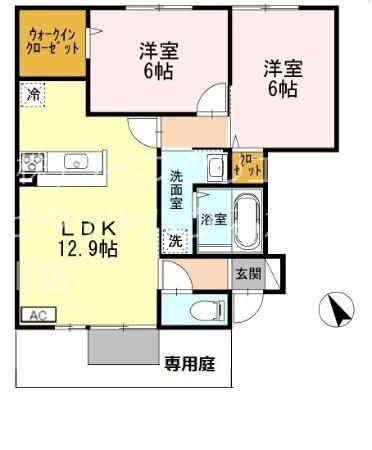 サンブランシュファミーユ　A棟 間取り図画像