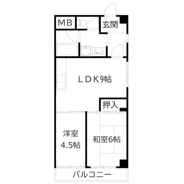ムサシノハイツ 間取り図画像