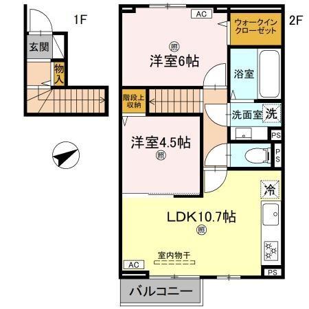 D−ROOM上滝野 間取り図画像