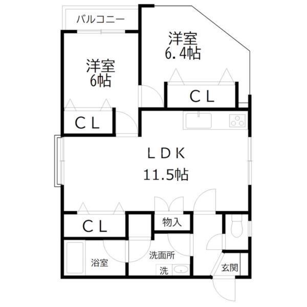 ベルトピア東加古川II（301） 間取り図画像