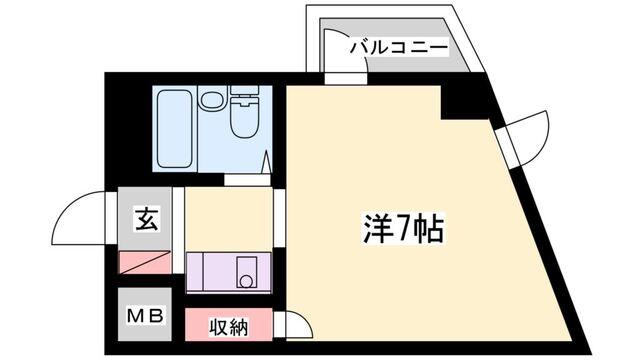 シャトークレール（202） 間取り図画像