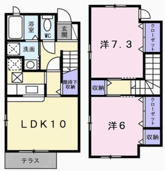 アメニティカスガVI 間取り図画像