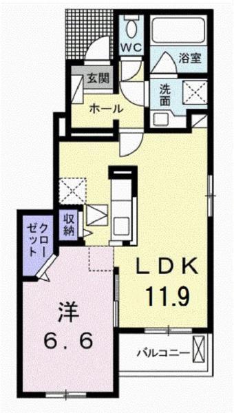 エヴィメリアI 間取り図画像