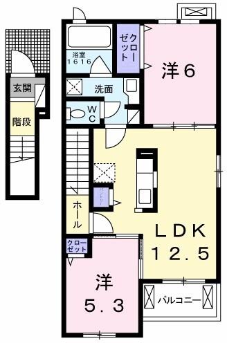カーサ　セレーナＡ 間取り図画像