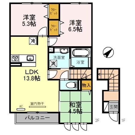 オリエンタル 間取り図画像