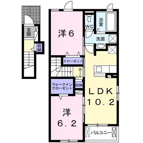 アイリス・Ｋ　I 間取り図画像