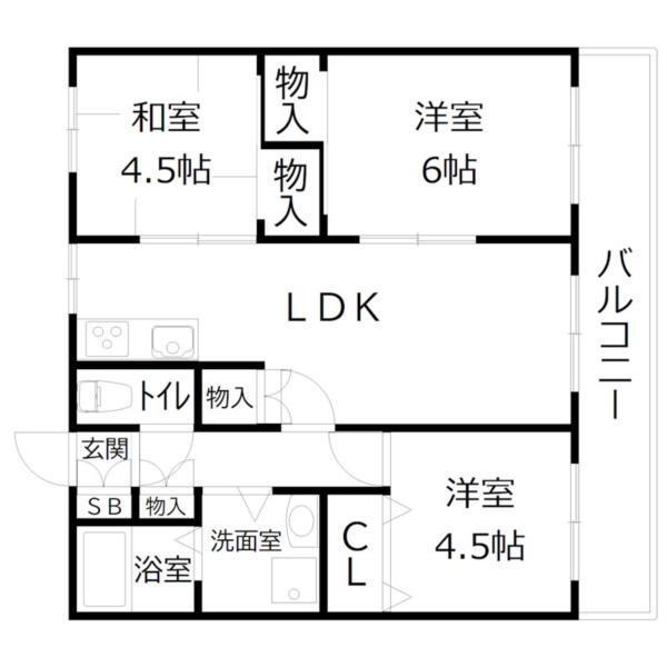 エクセル東加古川弐番館 間取り図画像