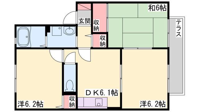ボナール東加古川 間取り図画像
