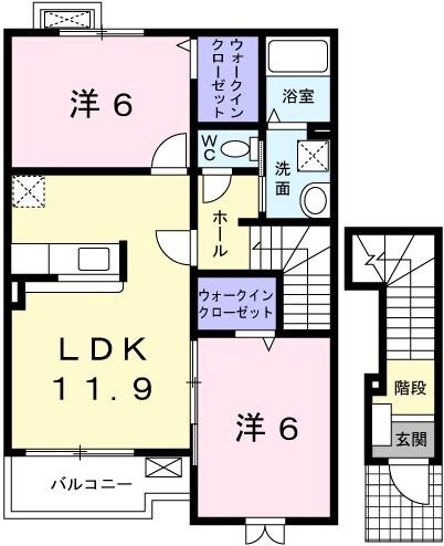 ラルジュ　フォンテーヌIV 間取り図画像