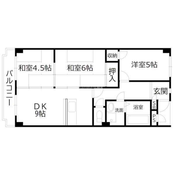 コーポ平野 間取り図画像