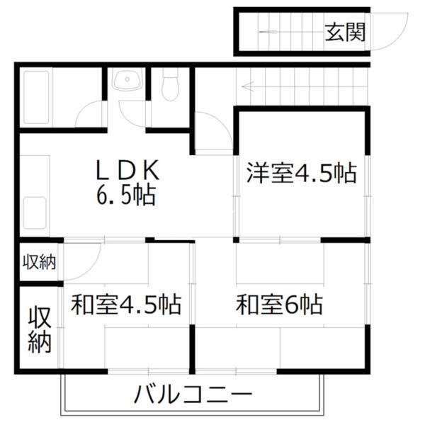 パールハイツ新野辺 間取り図画像