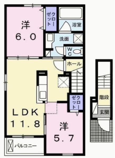エヴィメリアII 間取り図画像