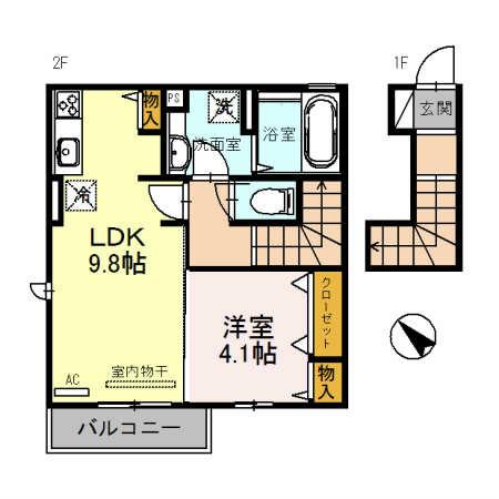 ラ・ペルーズ緑が丘（202） 間取り図画像