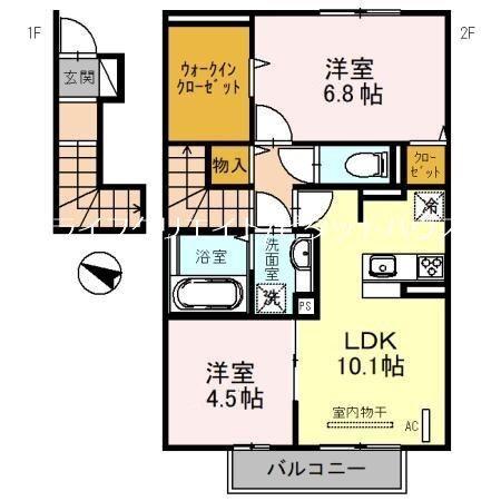パークハイム七番館 間取り図画像