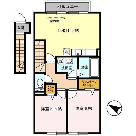 ローテローゼ恵比須 間取り図画像