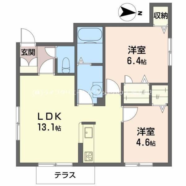 リラフォート栗田 間取り図画像