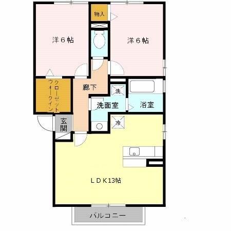 リビングタウン古坂壱番館　B棟 間取り図画像