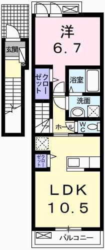 アヴニール　ラ　シャンブル 間取り図画像