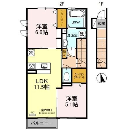 サニーDハウス芝町 間取り図画像