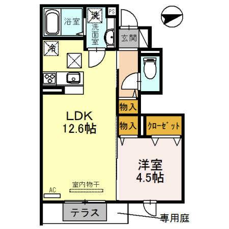 サニーDハウス芝町　イースト 間取り図画像