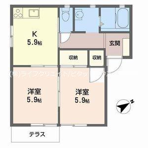 フォーレスタカオカ（101） 間取り図画像